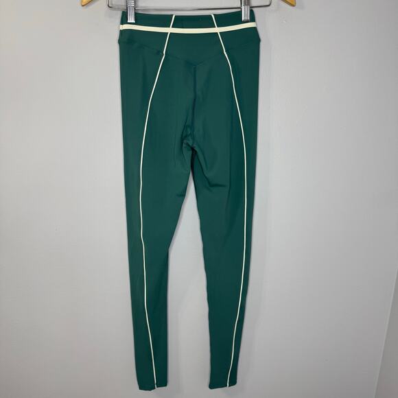 Yellow The Label Colby Contour Leggings Green High Rise Women's S - Picture 4 of 11